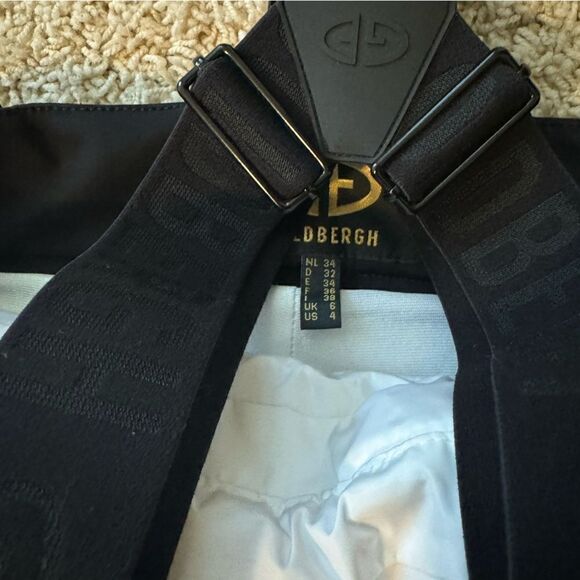 Goldbergh Agnes Cecile Ski Bibs Pants Salopettes White Black NWT US 4 - Picture 5 of 10